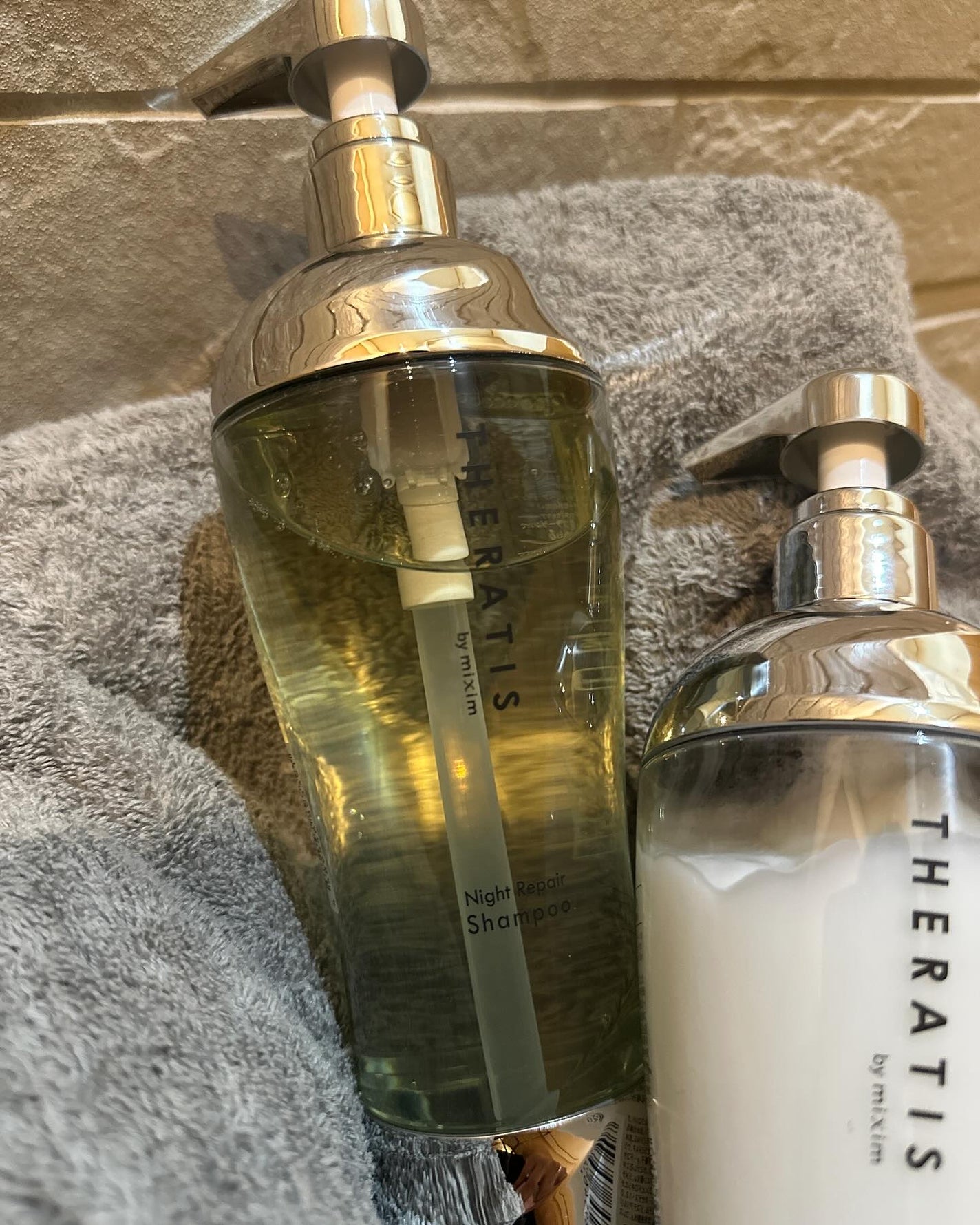 ナイトリペア シャンプー/ヘアトリートメント/THERATIS/シャンプー・コンディショナーを使ったクチコミ(2枚目)