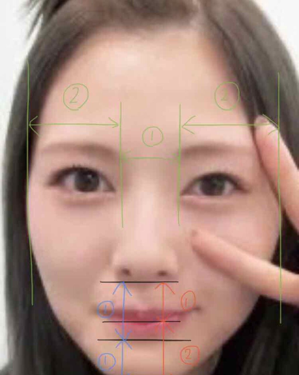 シェーディングパウダー キャンメイクを使った口コミ 顔の黄金比率 写真を撮って自分の顔を測って By あやの 10代後半 Lips