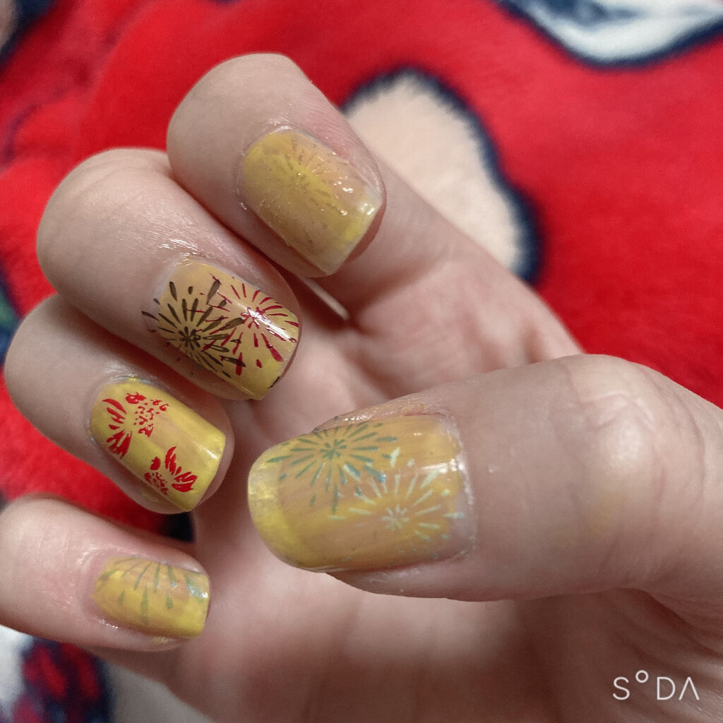 クレヨン ネイルスタンプ スタンパーセット ポイントタイプ/キャンドゥ/ネイル用品を使ったクチコミ（2枚目）