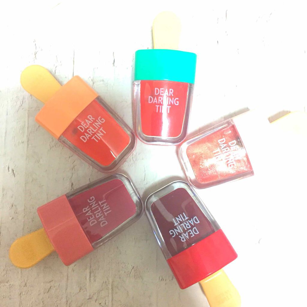 ディアダーリン ウォータージェルティント (アイスティント)/ETUDE/口紅を使ったクチコミ(1枚目)