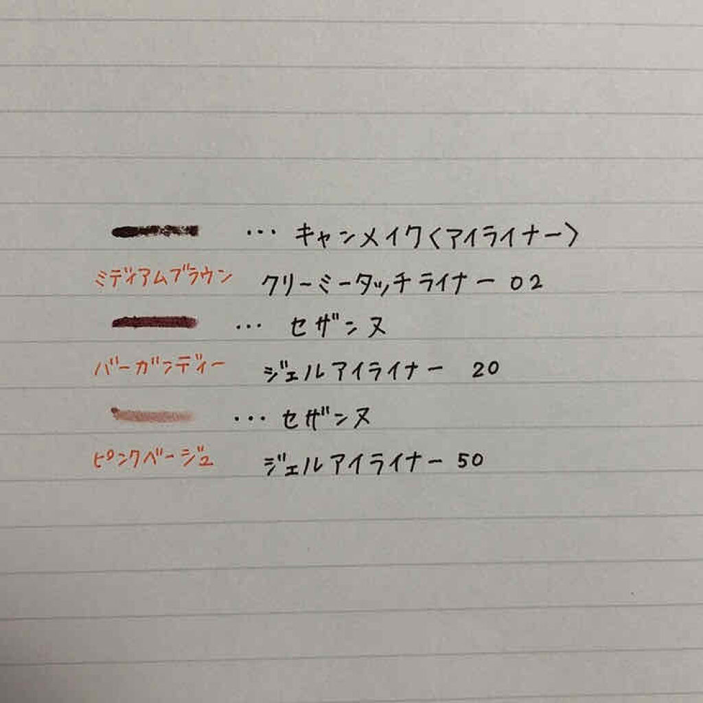 ジェルアイライナー/CEZANNE/ジェルアイライナーを使ったクチコミ（3枚目）