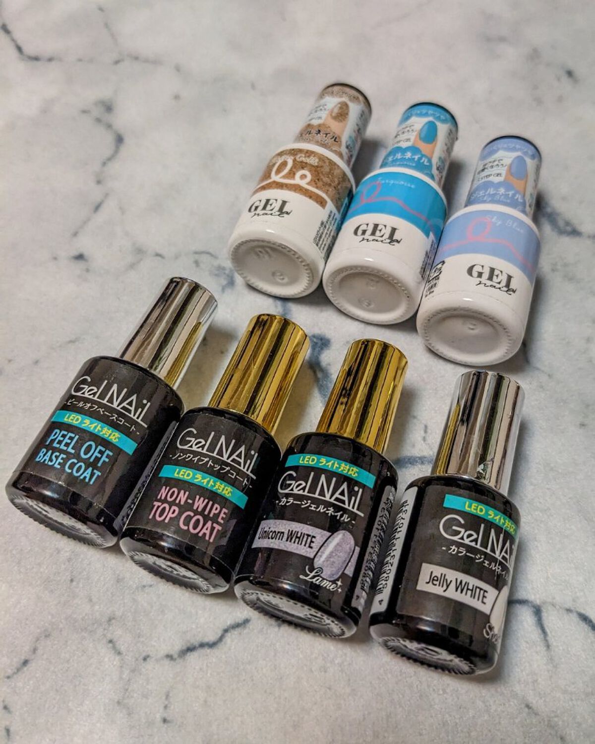 BRG ジェルネイル 35 ターコイズ/DAISO/ジェルネイルを使ったクチコミ（2枚目）