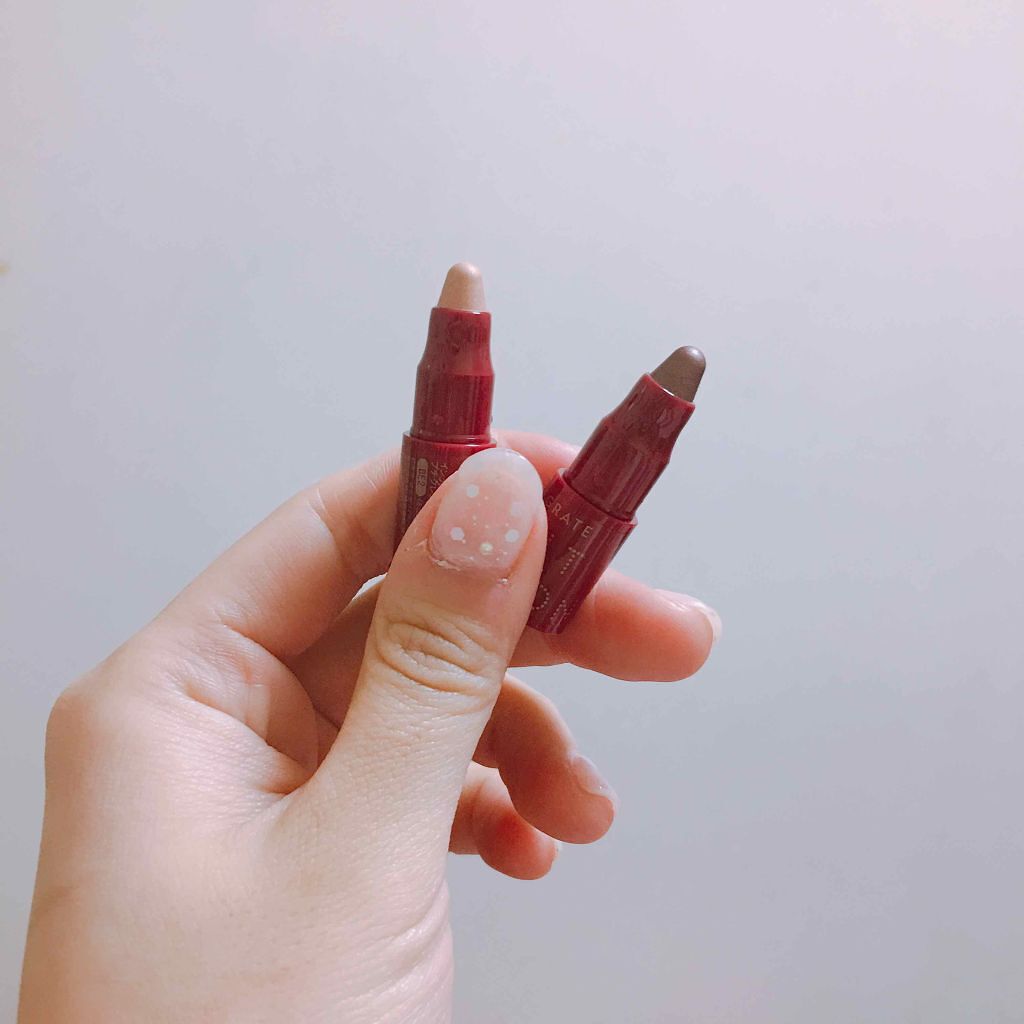 プチクレヨンアイシャドー ミニセット/インテグレート/スティックアイシャドウを使ったクチコミ（2枚目）