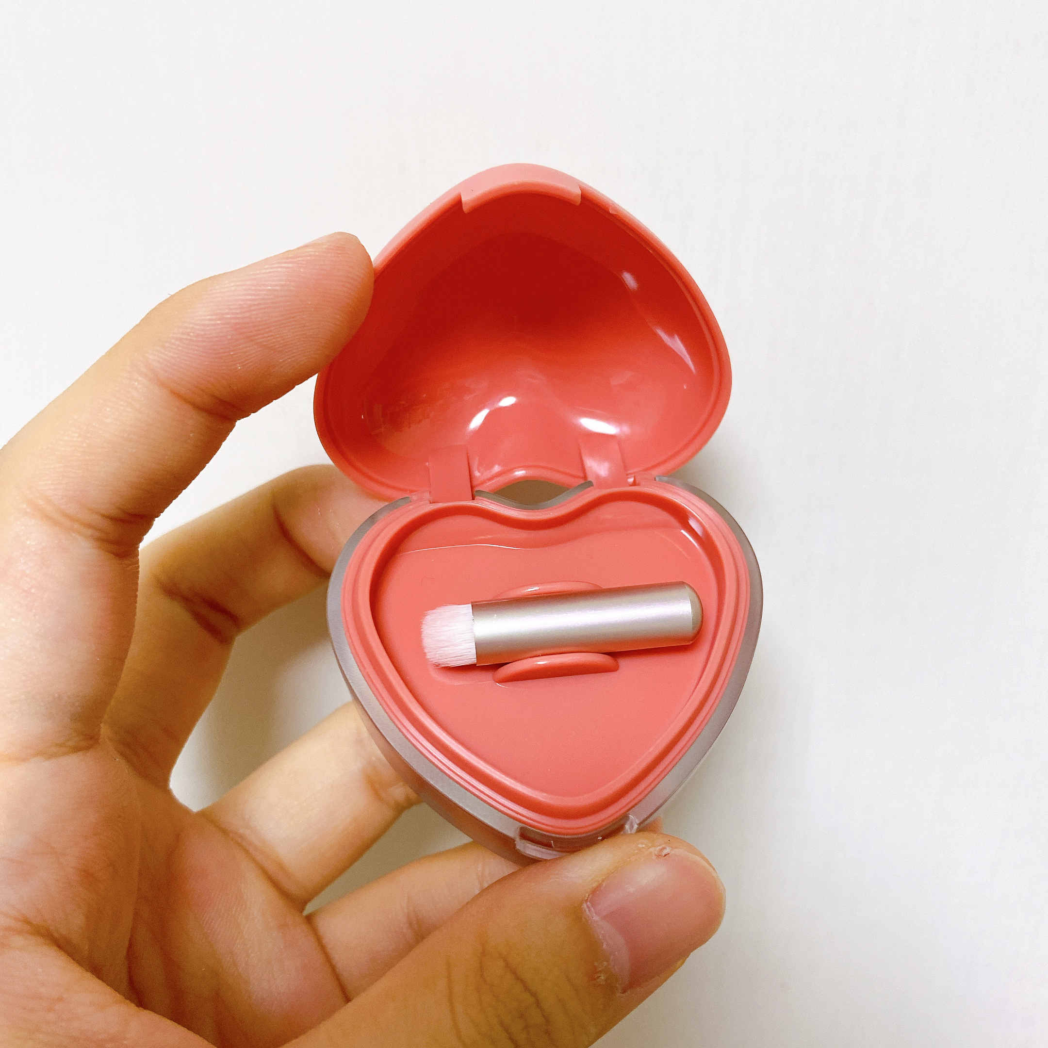 スフレカラーポット 09 ヘイズロージー/dasique/口紅を使ったクチコミ（3枚目）