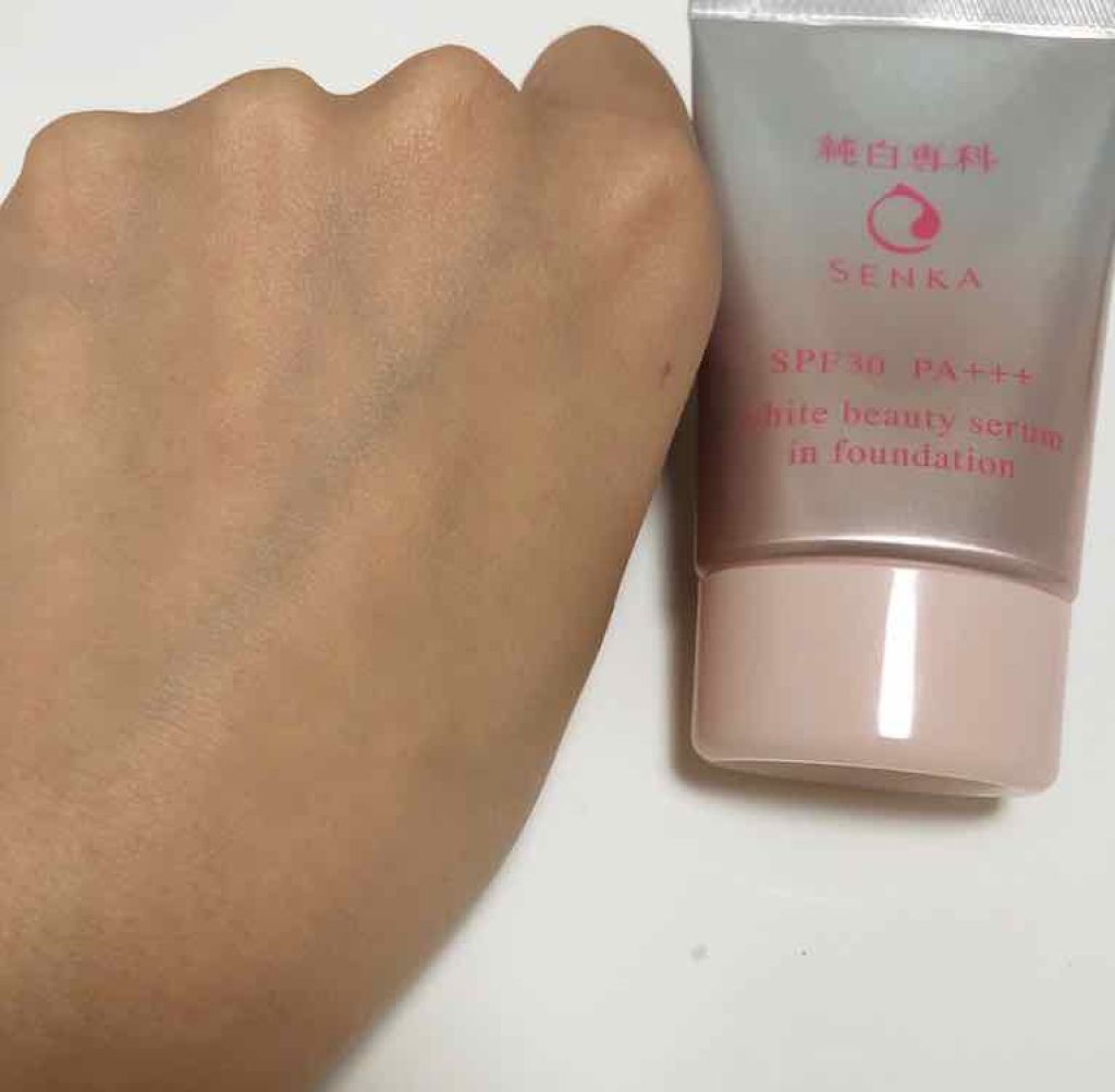 純白専科　すっぴん色づく美容液フォンデュ/SENKA（専科）/リキッドファンデーションを使ったクチコミ（3枚目）