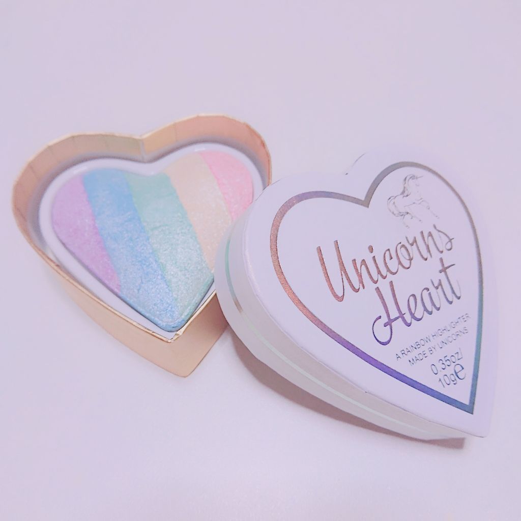 ハートハイライター ユニコーンハート/MAKEUP REVOLUTION/パウダーハイライトを使ったクチコミ(1枚目)