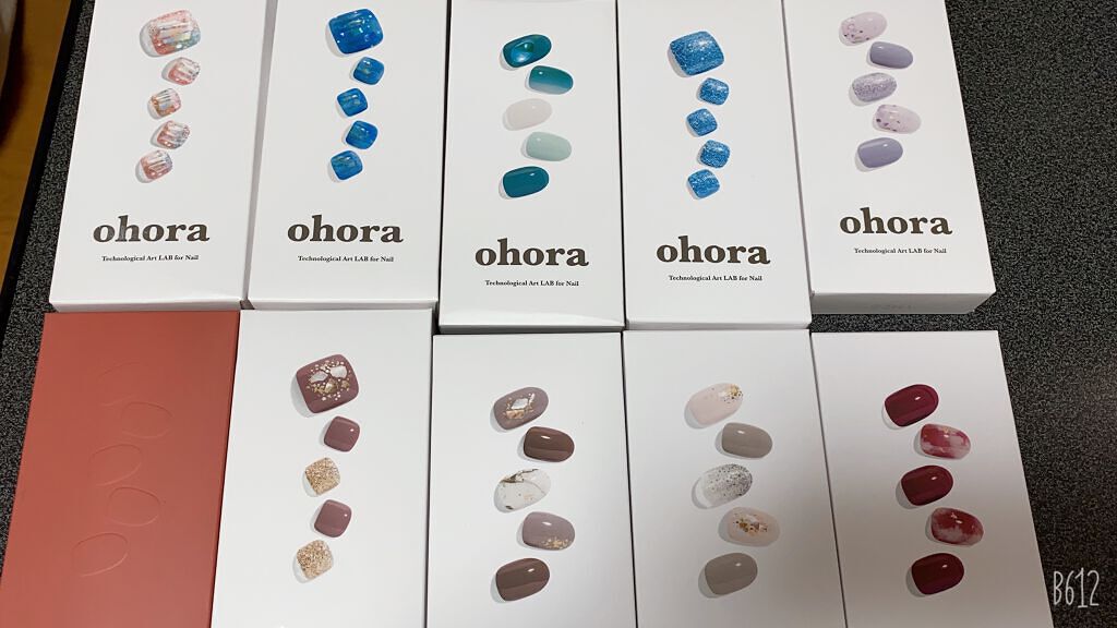 セミキュアジェルネイル(ハンド)/ohora/ネイルシールを使ったクチコミ(1枚目)