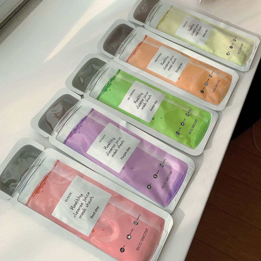 ヘルシークレンズジュースマスクパック/eco secret/シートマスク・パックを使ったクチコミ（1枚目）