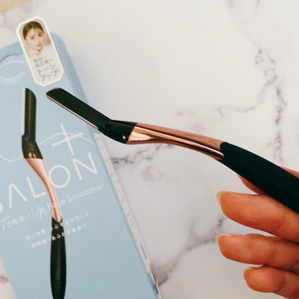 サロンプラス トーンアップ フェイススムーサー ホルダー(刃付き)/サロンプラス/シェーバーを使ったクチコミ(1枚目)