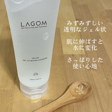 ラゴム ジェルトゥウォーター クレンザー(朝用洗顔)/LAGOM /その他洗顔料を使ったクチコミ(4枚目)