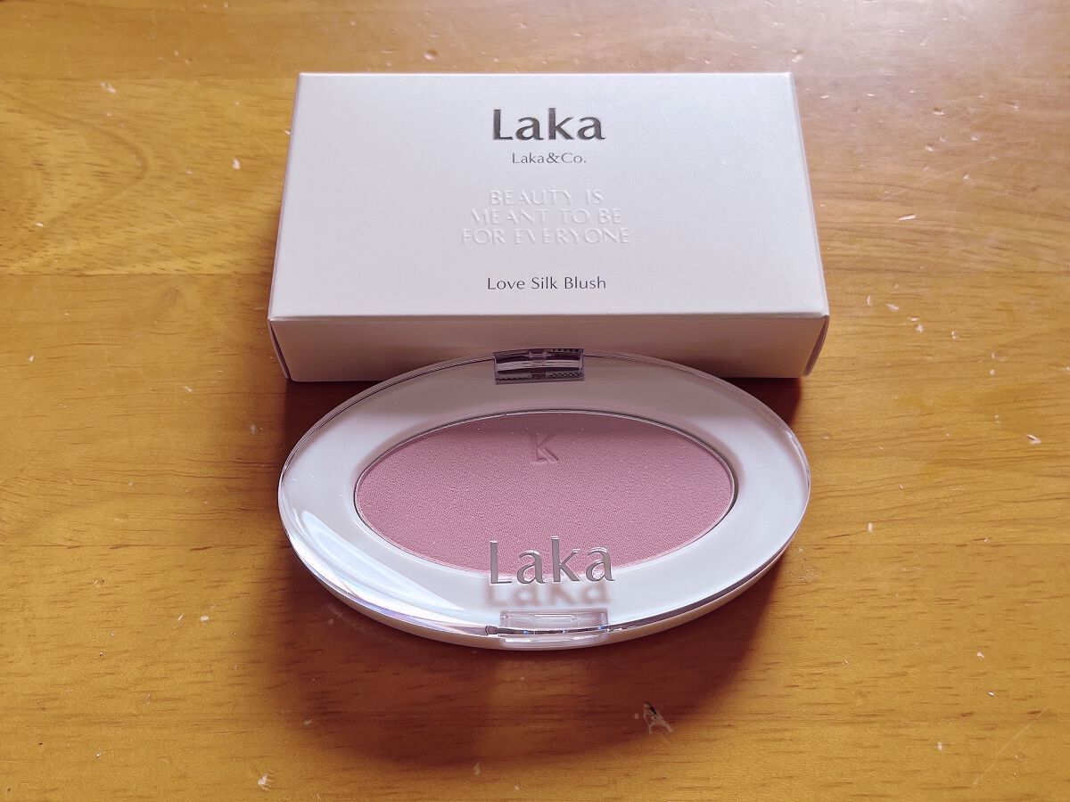 ラブシルクブラッシュ 706 ラバー/Laka/パウダーチークを使ったクチコミ（2枚目）