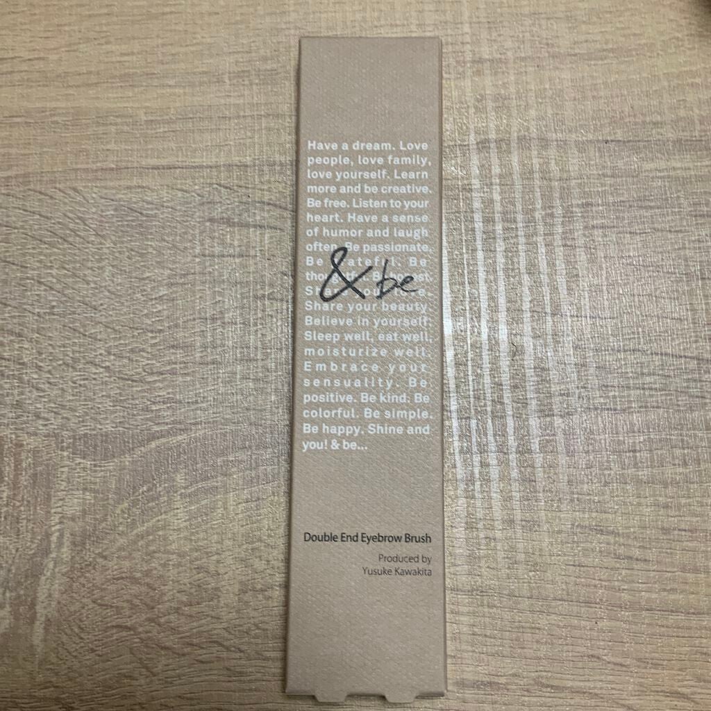 ダブルエンドアイブロウブラシ熊野筆/&be/メイクブラシを使ったクチコミ(1枚目)