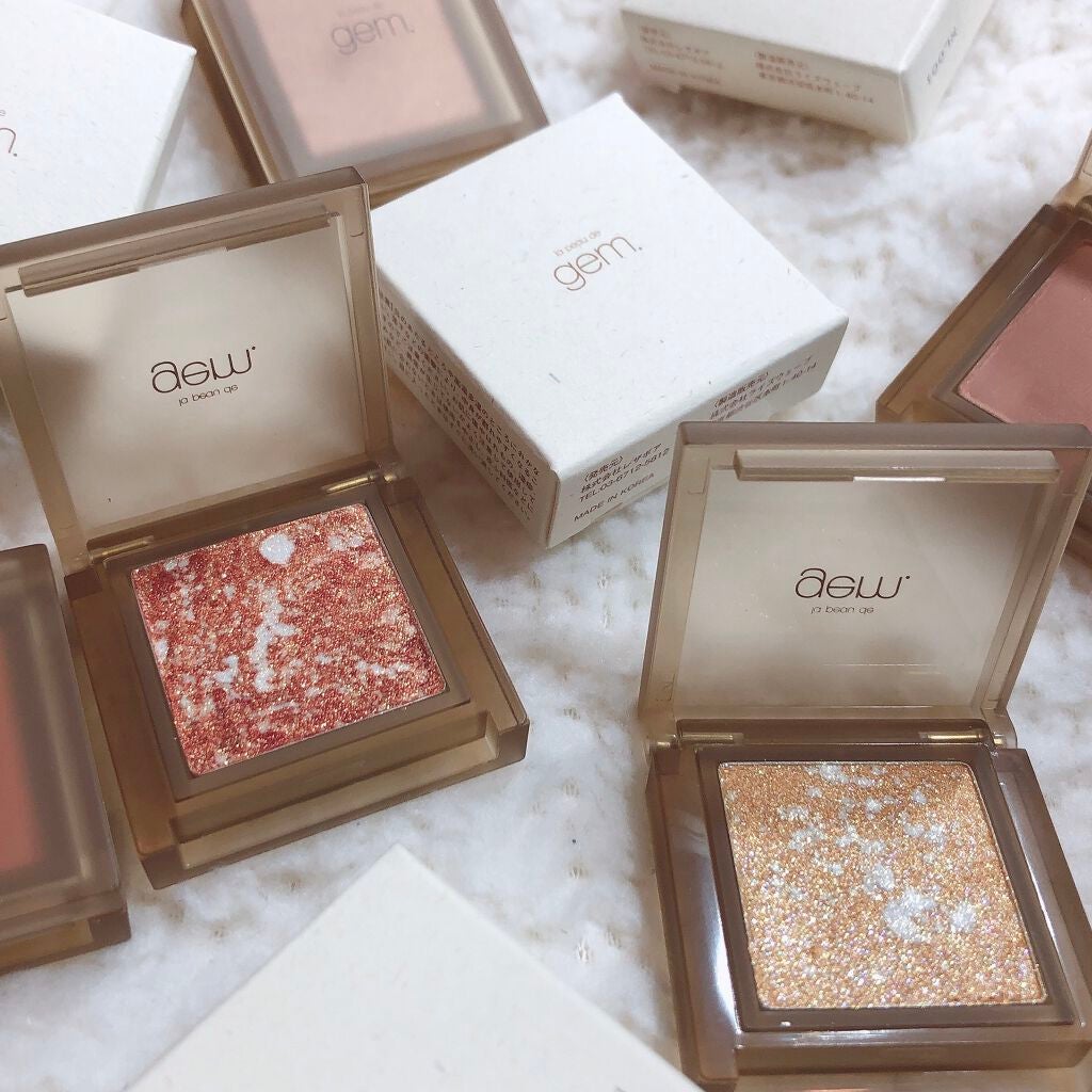 single eye color/la peau de gem./単色アイシャドウを使ったクチコミ(7枚目)