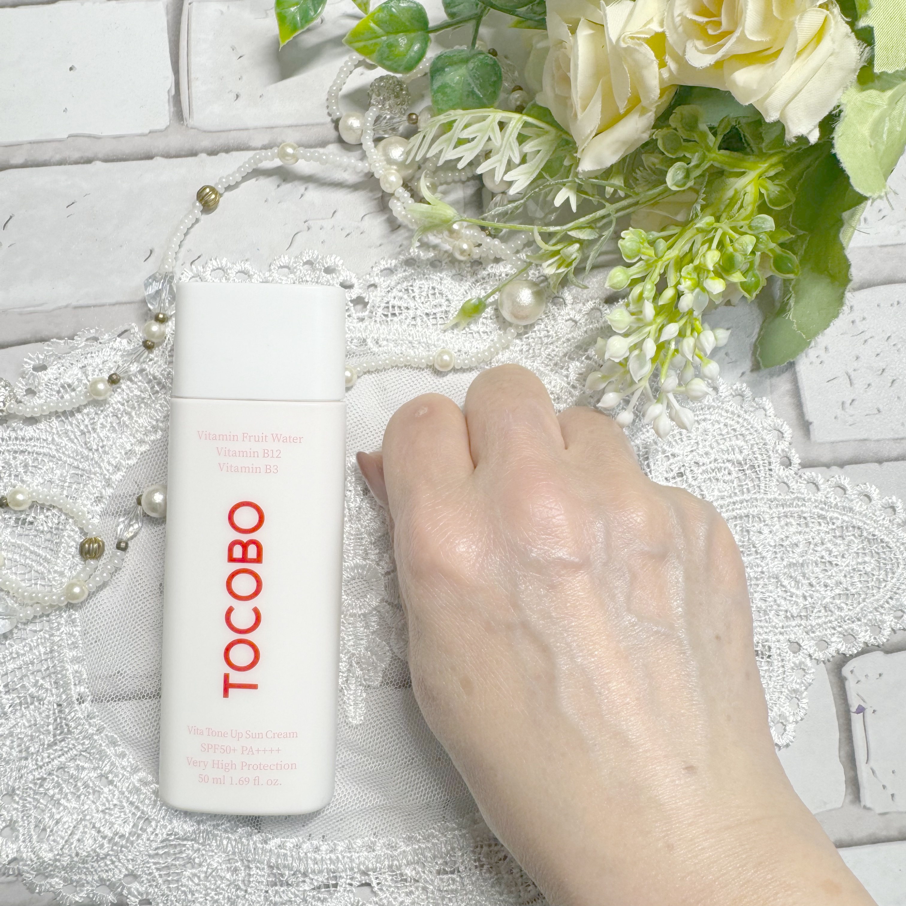 ビタトーンアップサンクリーム/TOCOBO/日焼け止めクリームを使ったクチコミ（3枚目）