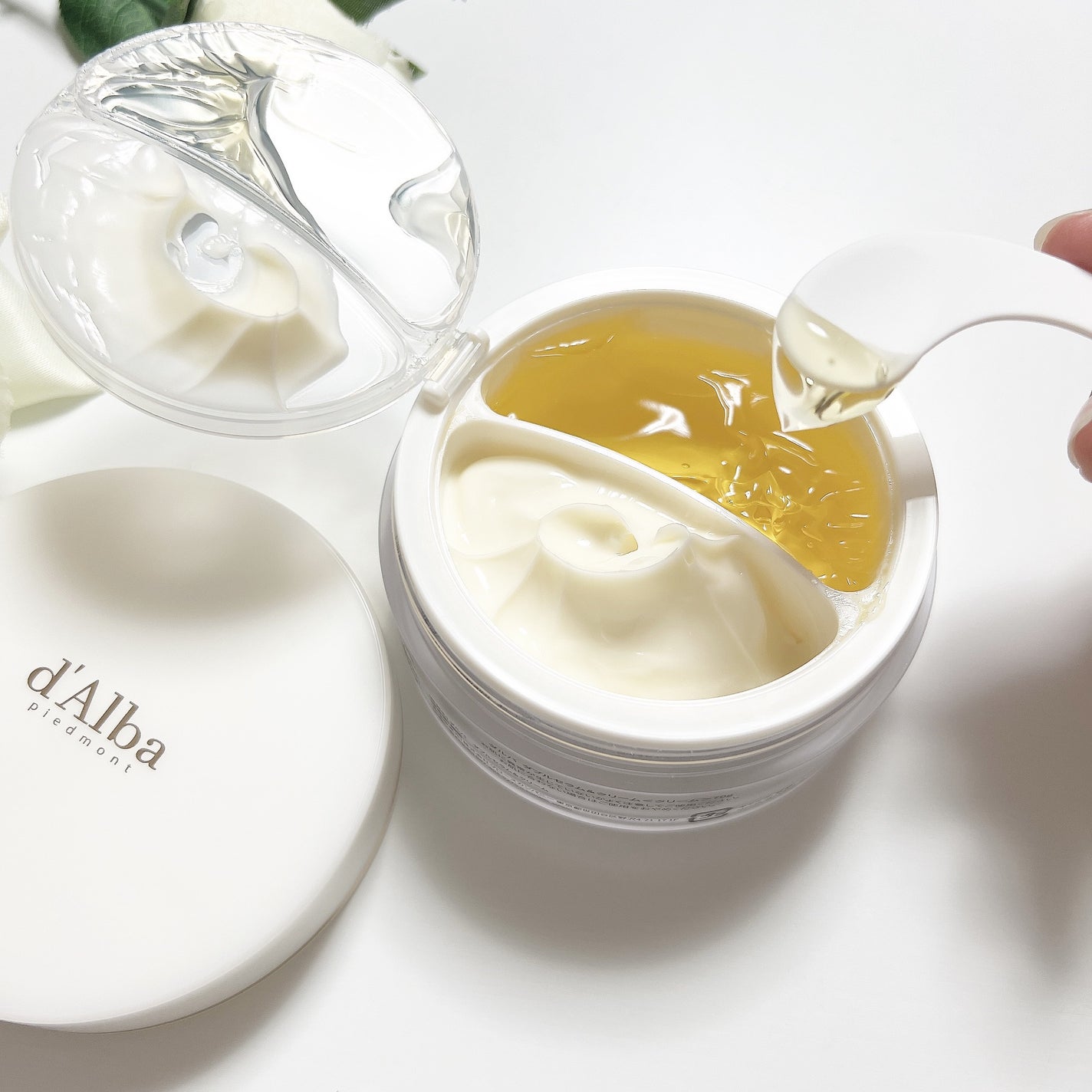 ホワイトトリュフダブルセラムアンドクリーム/ダルバ/フェイスクリームを使ったクチコミ(2枚目)