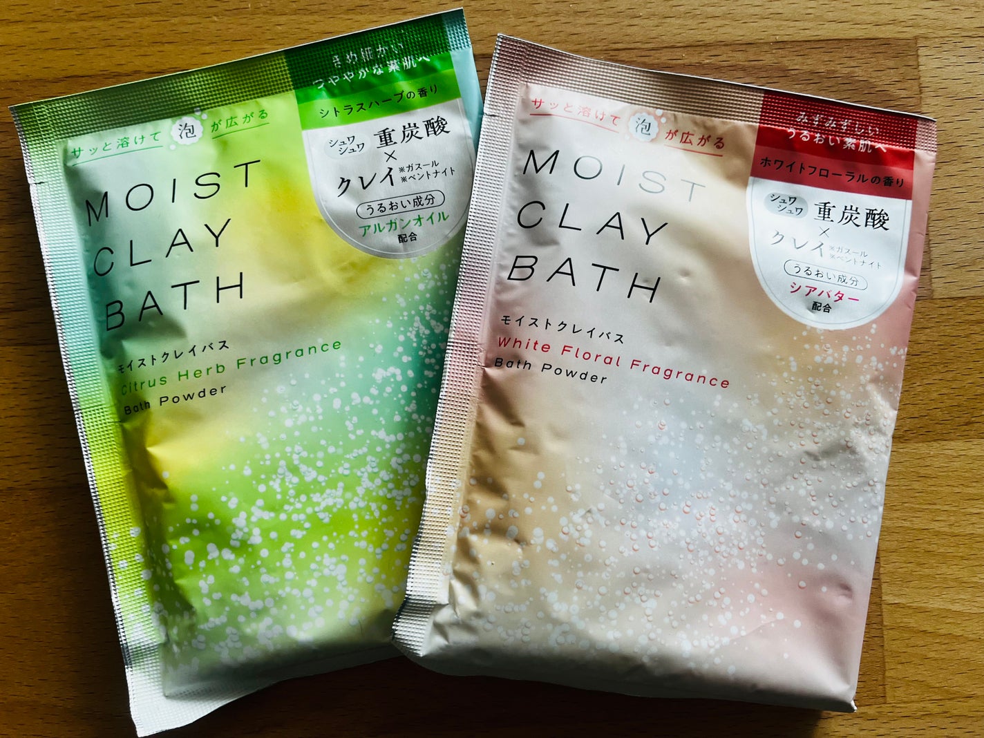 モイストクレイバス ホワイトフローラルの香り/北陸化成/炭酸系入浴剤を使ったクチコミ(1枚目)