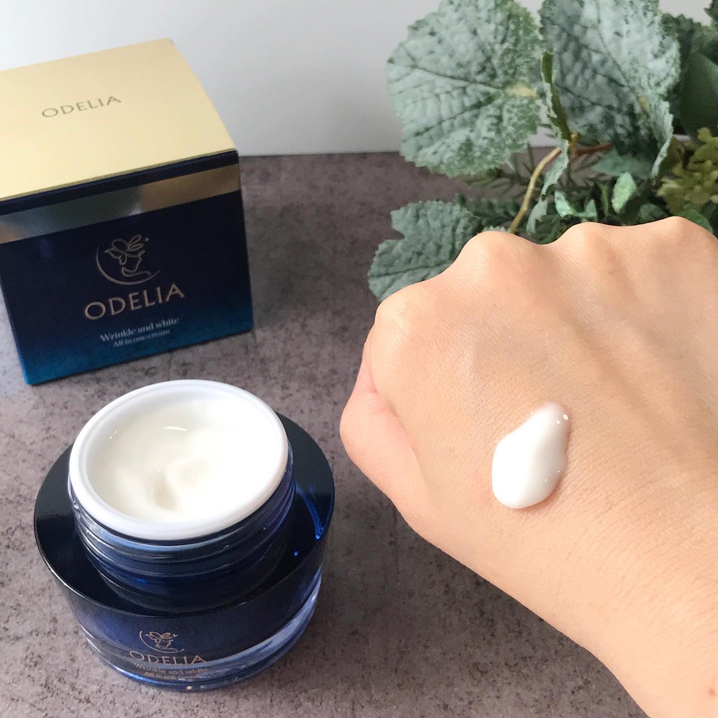 リンクル&ホワイト オールインワンクリーム/ODELIA/オールインワン化粧品を使ったクチコミ(4枚目)