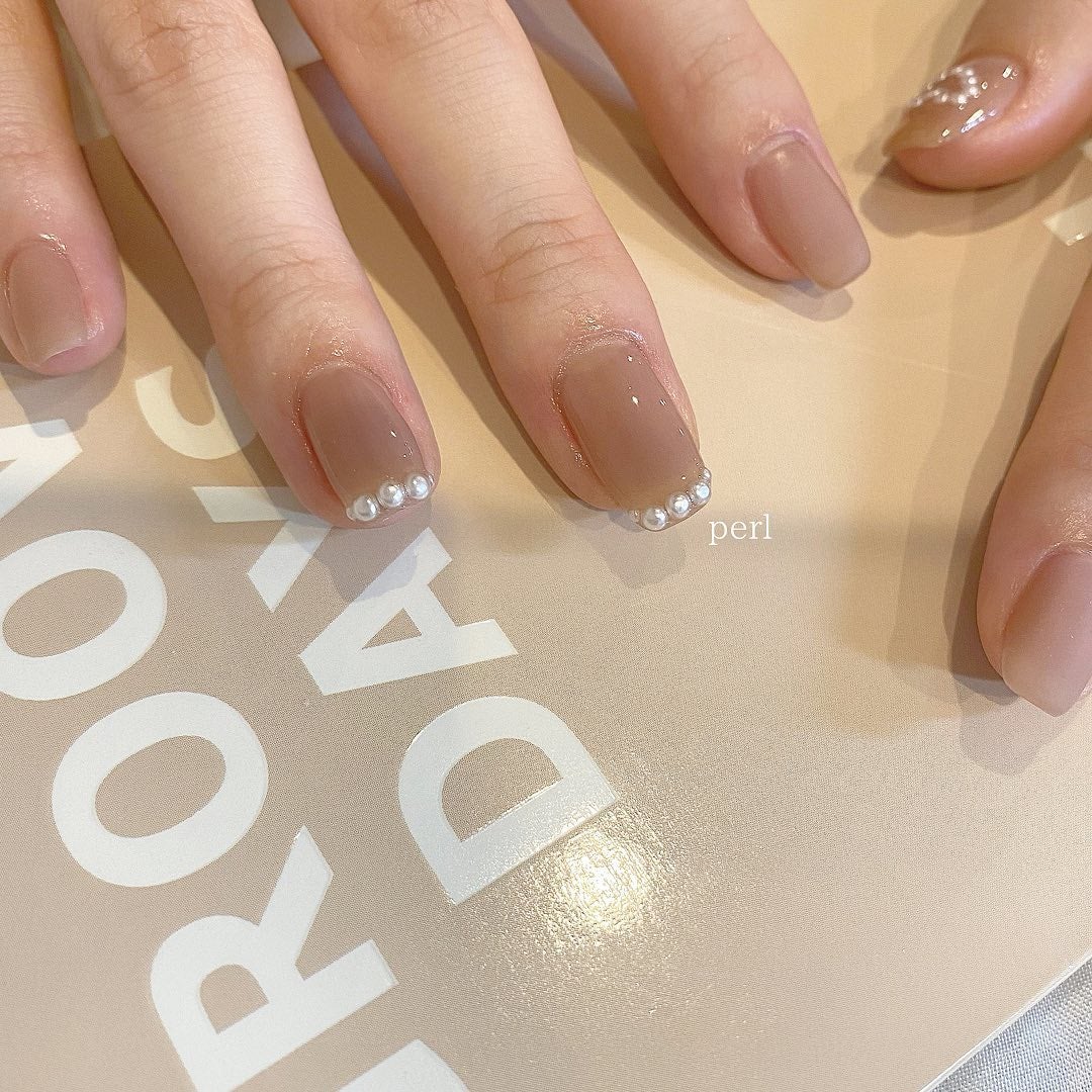 mina on LIPS 「マットとツヤとパール♡大濠ネイルサロンNail&BeautyA..」(1枚目)