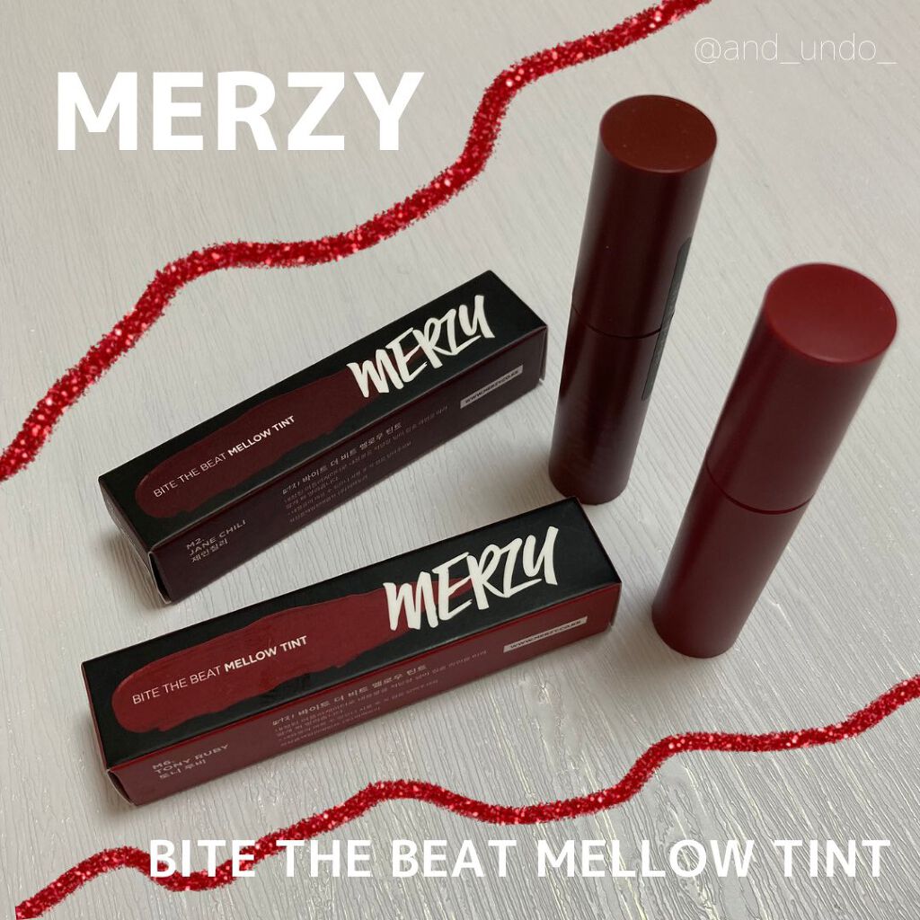 バイト ザ ビート メロウ ティント/MERZY/リップティントを使ったクチコミ（2枚目）