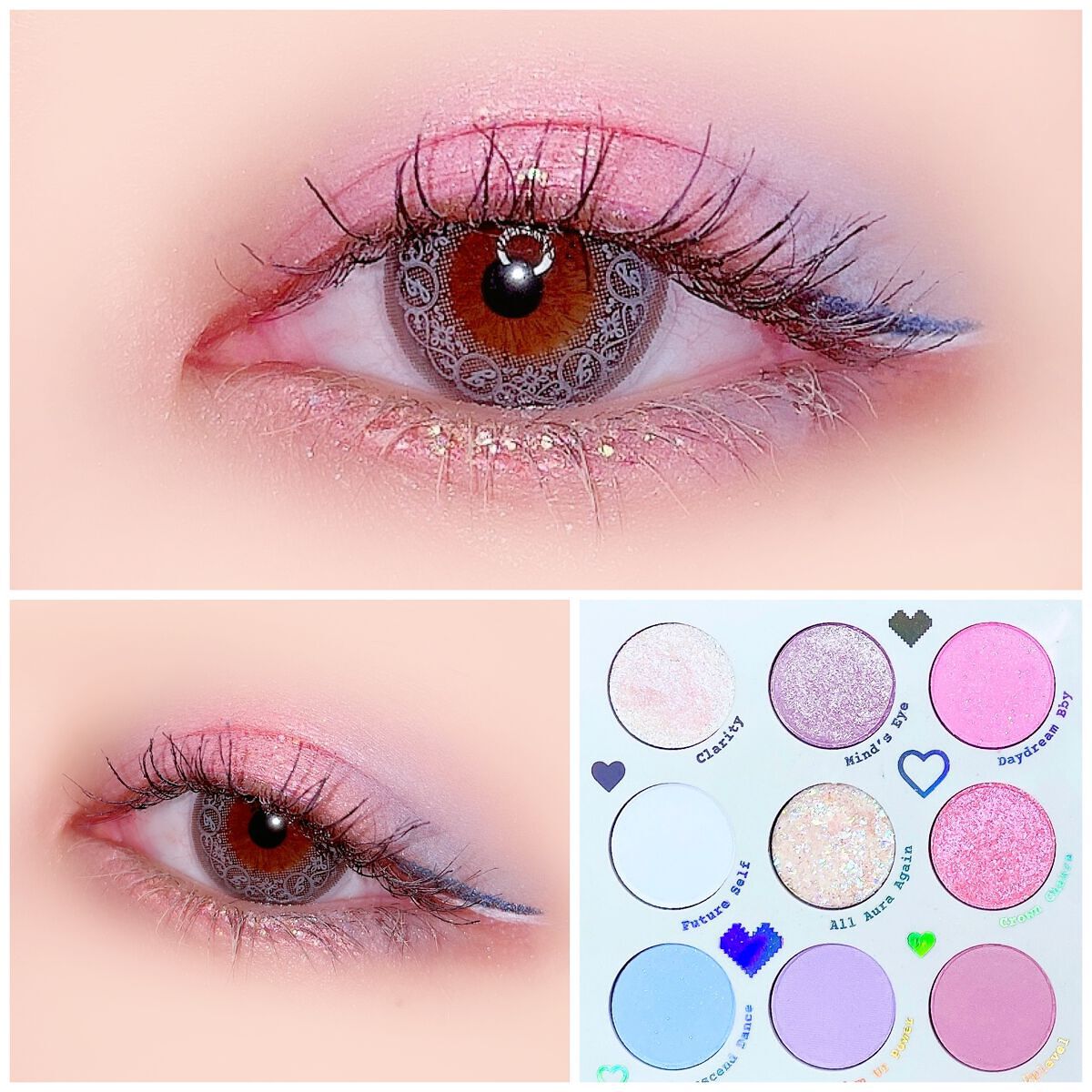 パールブリー アイグリッター  トライアングル GT03 コットンキャンディー/BLACK ROUGE/グリッターを使ったクチコミ（1枚目）