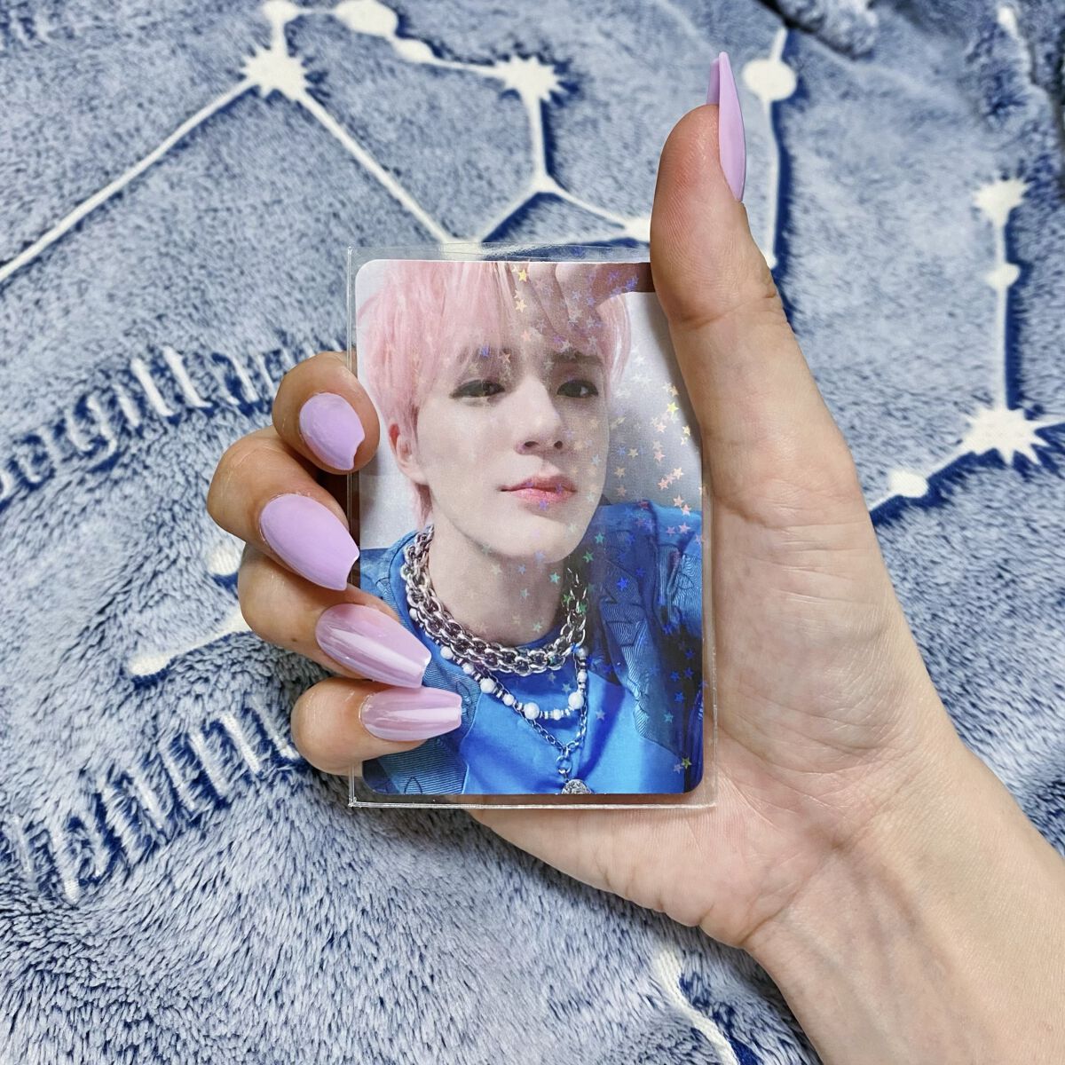 TPUネイルチップ（shape:Coffin） 02 パープルグラス(Purple Glass)/Muzmak/ネイルチップ・パーツを使ったクチコミ（3枚目）