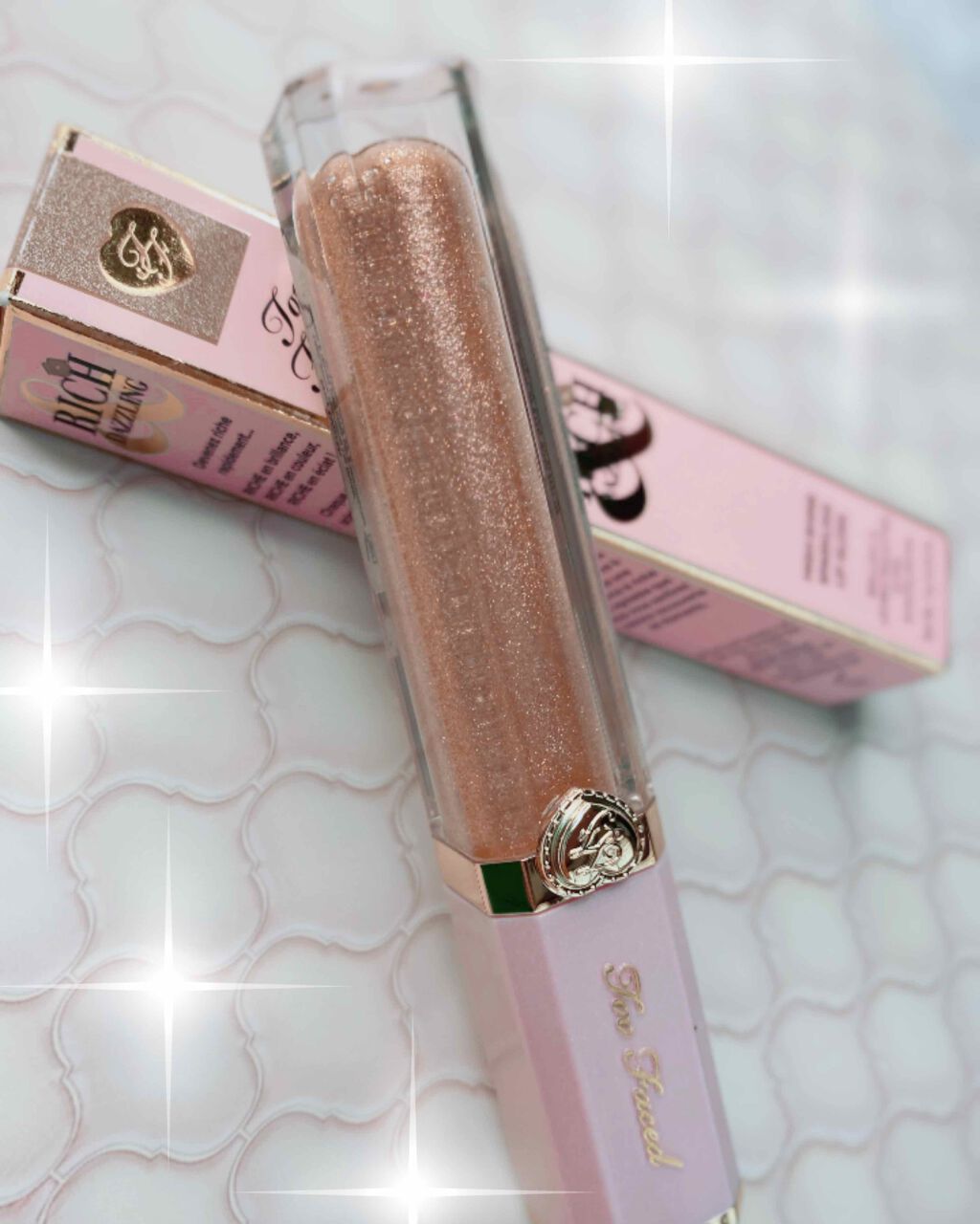 リッチ＆ダズリン ハイシャイン スパークリング リップグロス/Too Faced/リップグロスを使ったクチコミ（1枚目）