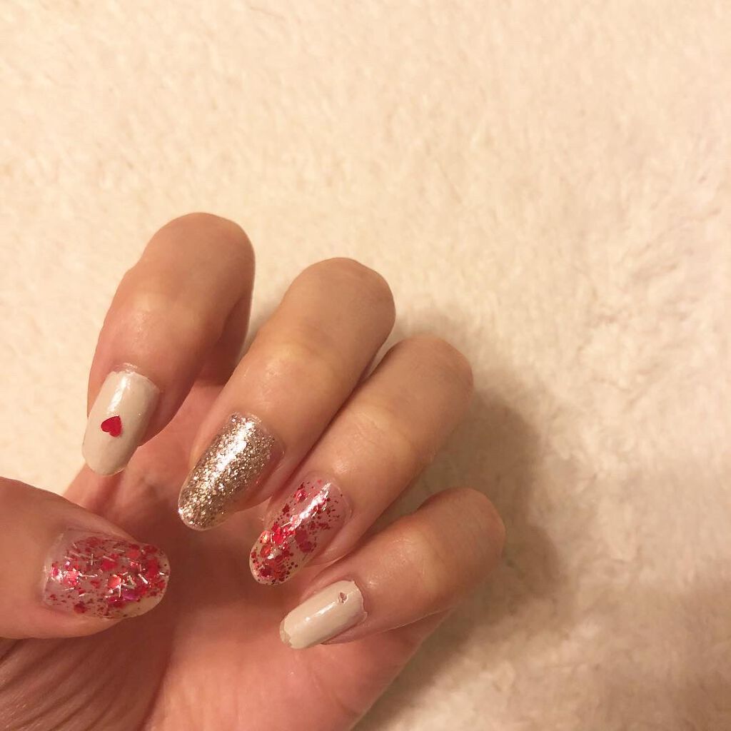 #プレイネイル,#セルフネイル,#ネイル,#ほぼ100均ネイル,#ゴールドネイルのネイルデザイン