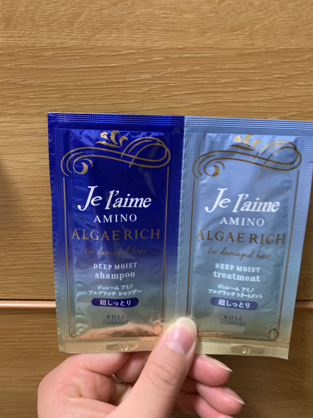 アミノ アルゲリッチ シャンプー／トリートメント(ディープモイスト)/Je l'aime/市販シャンプーを使ったクチコミ（1枚目）