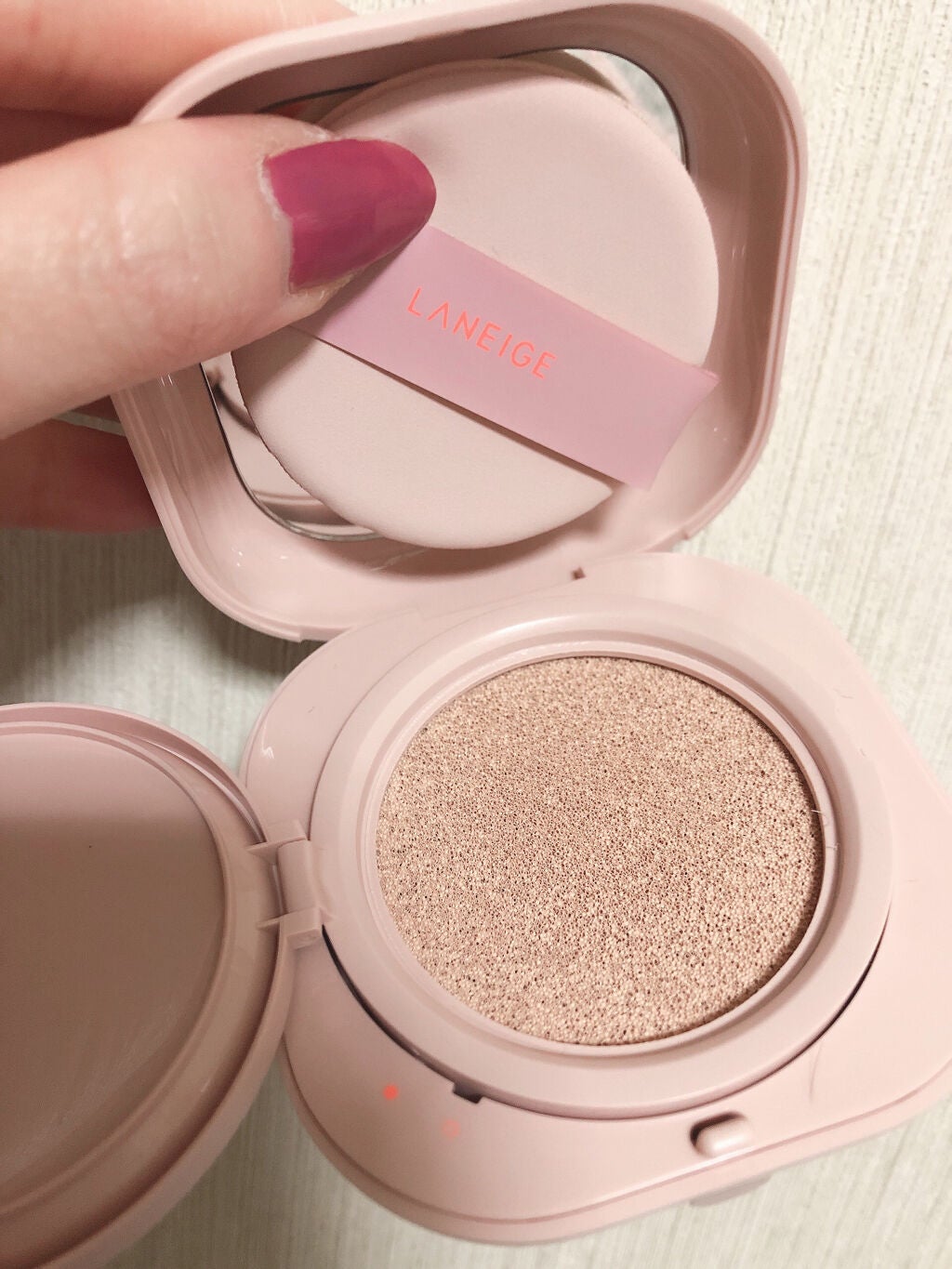 ネオクッション グロウ/LANEIGE/クッションファンデーションを使ったクチコミ(2枚目)