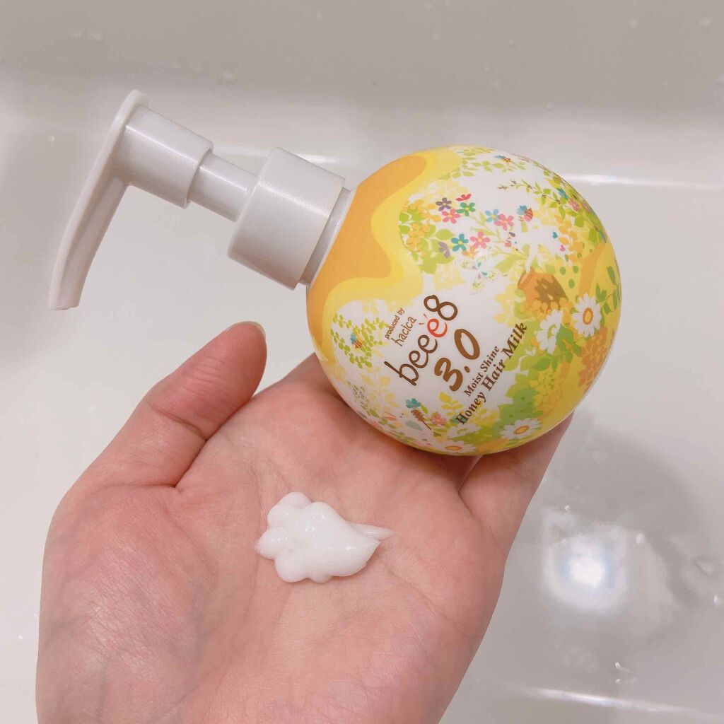 モイストシャイン ハニーヘアミルク 3.0/beee8/ヘアミルクを使ったクチコミ(3枚目)