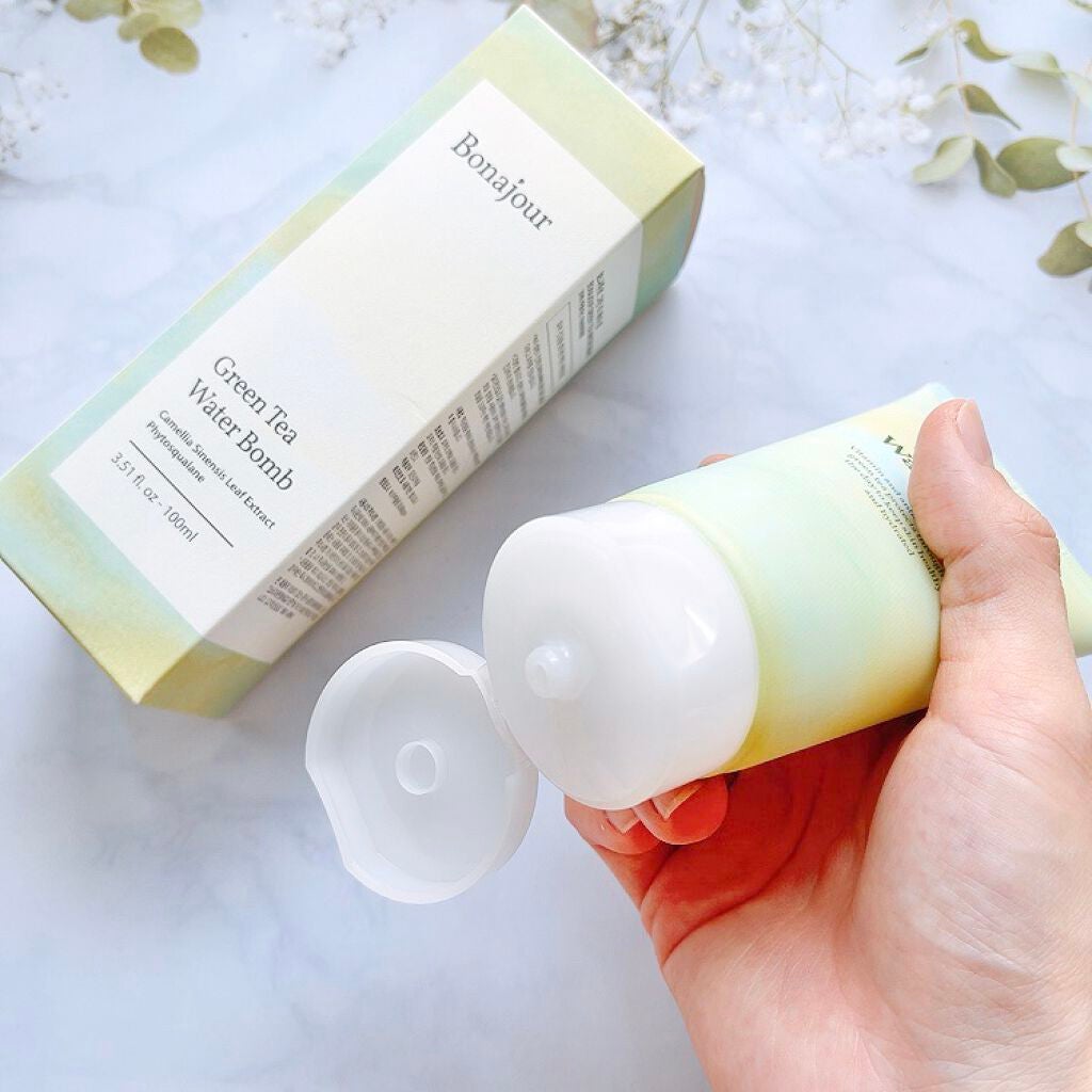 グリーンティーウォーターボム/Bonajour/フェイスクリームを使ったクチコミ(3枚目)