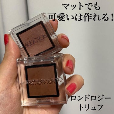 アディクション ザ アイシャドウ マット 008M Truffle/ADDICTION/パウダーアイシャドウを使ったクチコミ（1枚目）