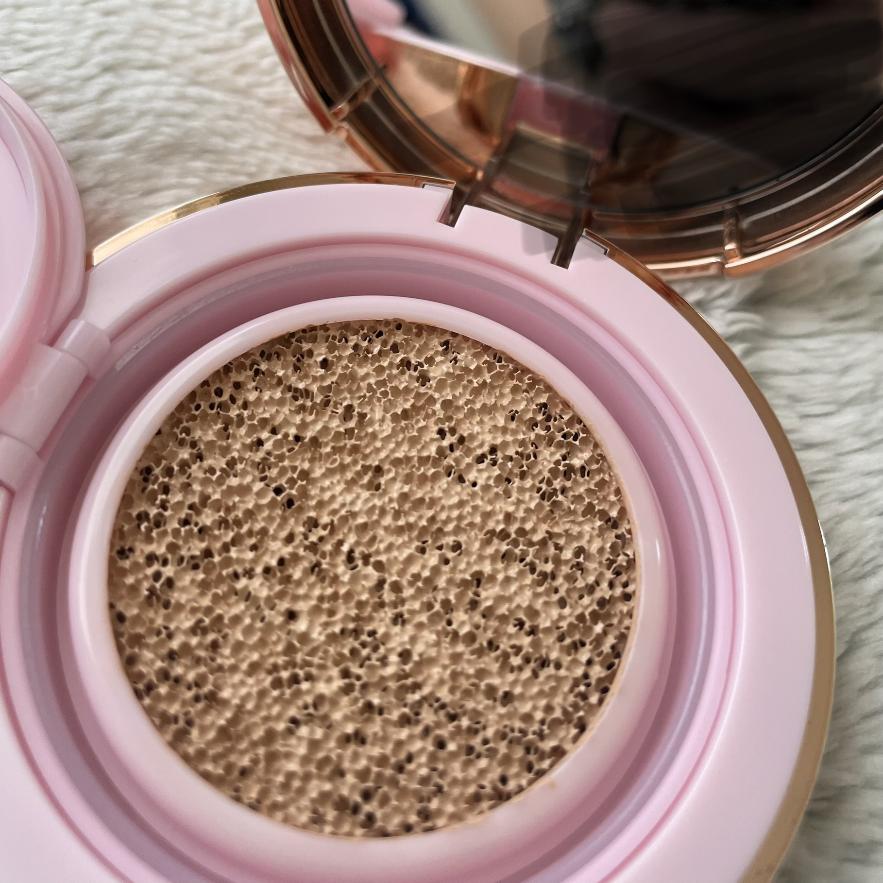 ピンクティーツリーカバープライマークッション/APLIN/クッションファンデーションを使ったクチコミ（2枚目）