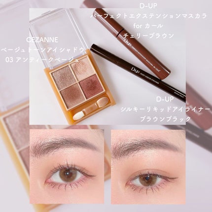 ベージュトーンアイシャドウ/CEZANNE/アイシャドウパレットを使ったクチコミ(1枚目)