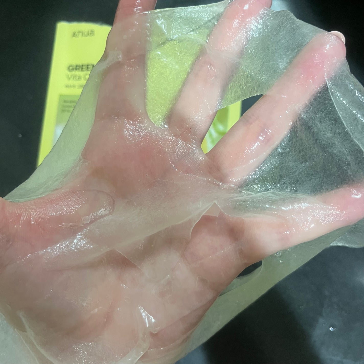 グリーンレモンピュアビタCセラムマスクパック/Anua/シートマスク・パックを使ったクチコミ(4枚目)