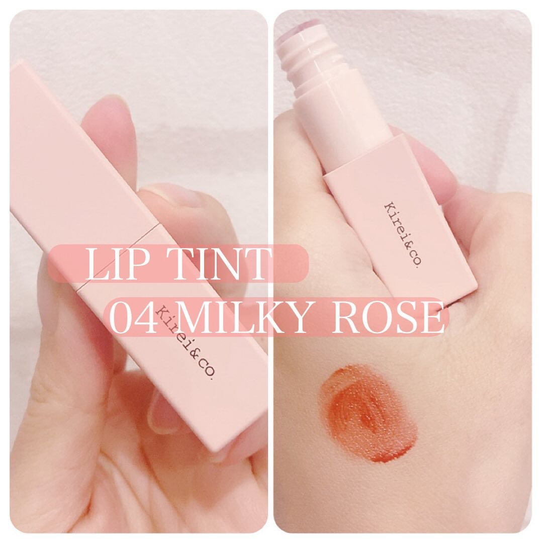 リップティント 04 ミルキーローズ/Kirei&co./リップティントを使ったクチコミ（2枚目）