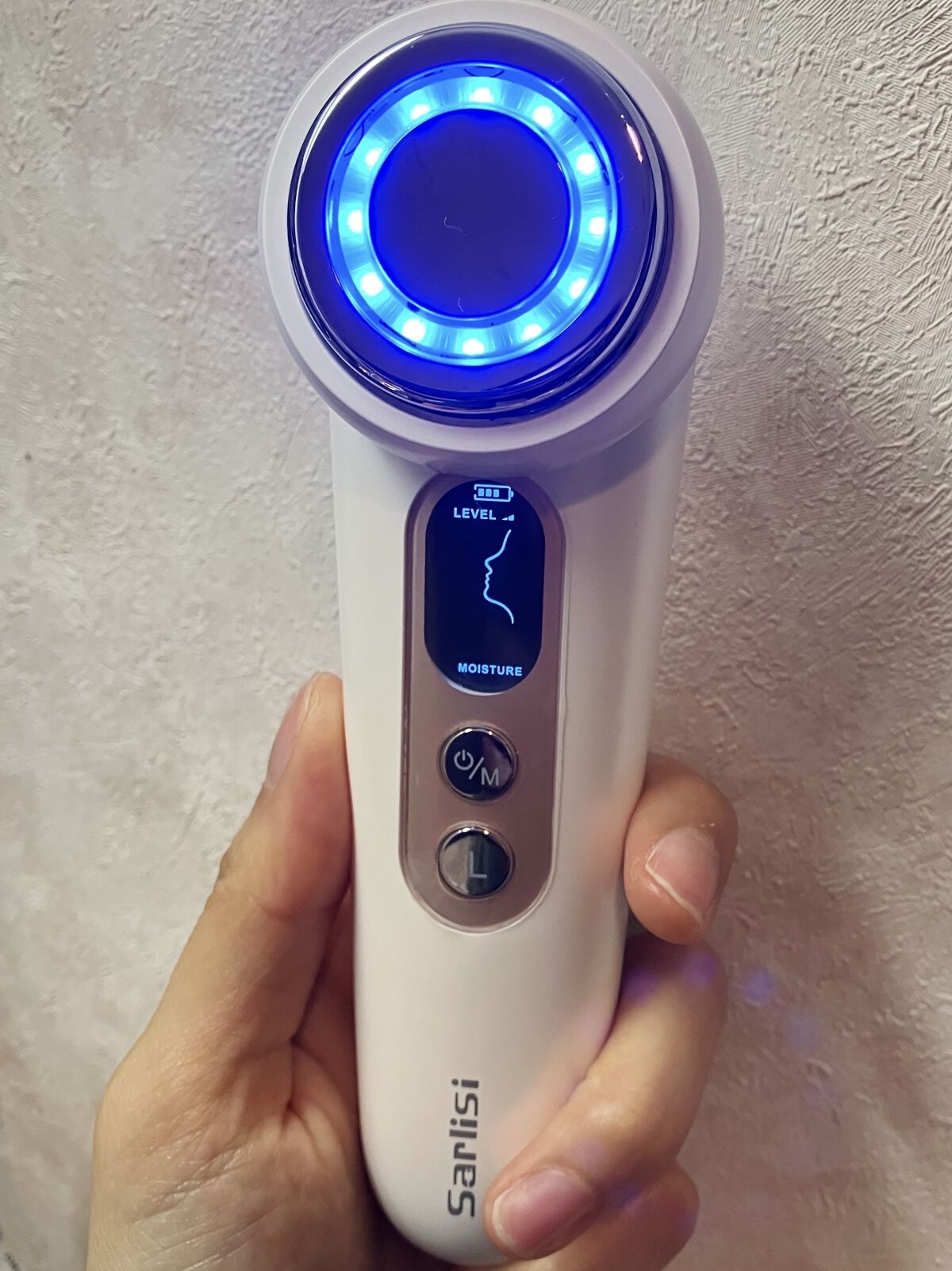 超音波美顔器 光エステ イオン導入導出 クレンジング フェイスケア/Sarlisi/美顔器・マッサージを使ったクチコミ（3枚目）