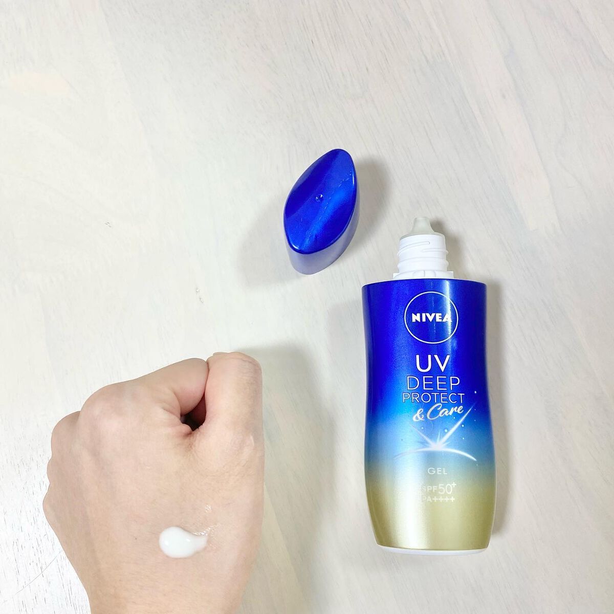 ニベアUV ディープ プロテクト＆ケア ジェル/ニベア/日焼け止めジェルを使ったクチコミ（2枚目）