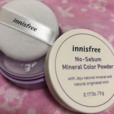 ノーセバム　ミネラルカラーパウダー　/innisfree/ルースパウダーを使ったクチコミ（1枚目）