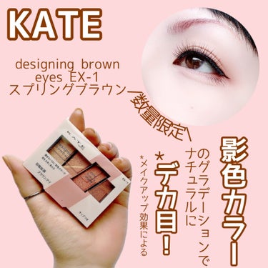 【数量限定】


大人気アイパレから出た、春の限定色♡


KATE
designing brown eyes
EX-1 スプリングブラウン
¥1,320(税込)


✼••┈┈••✼••┈┈••✼••