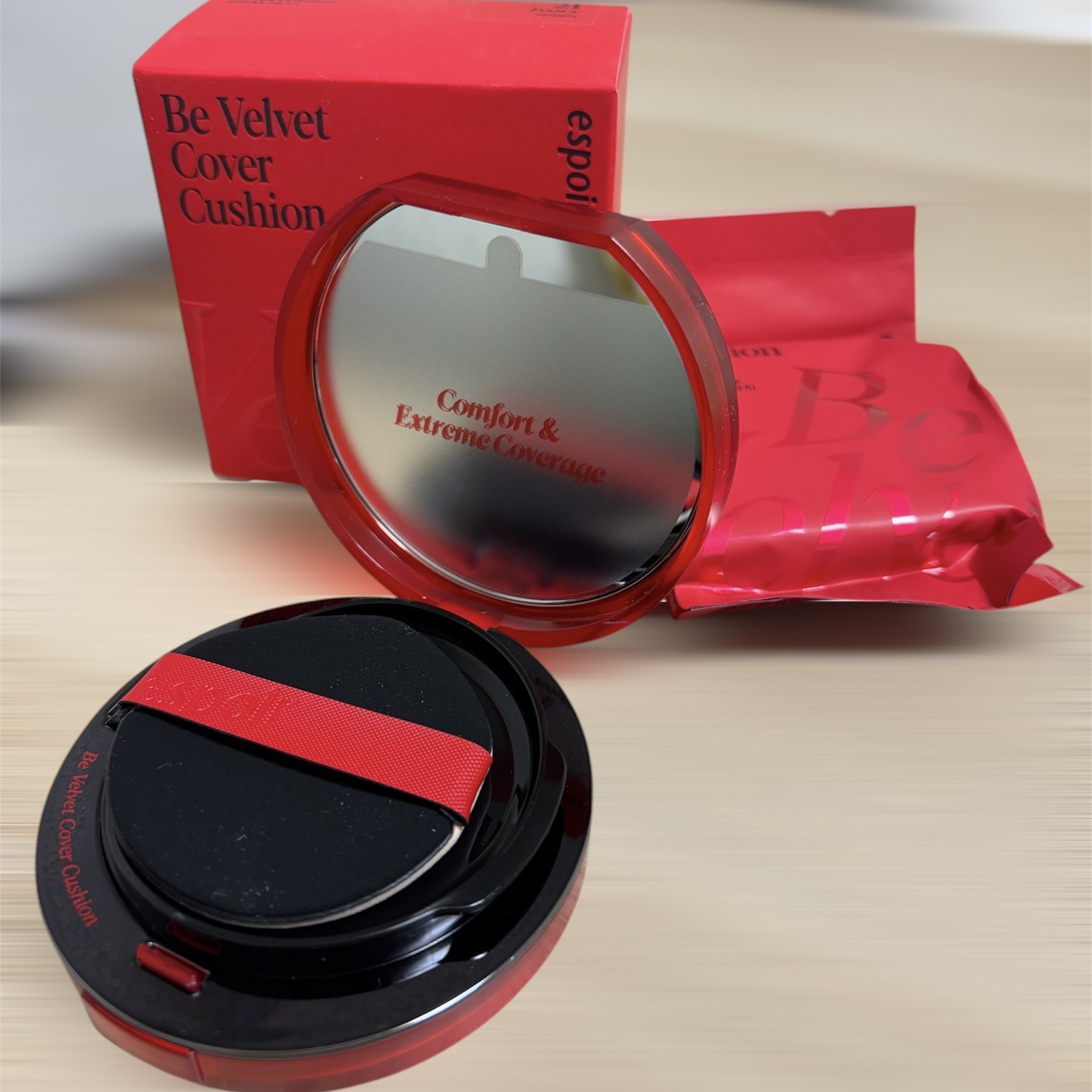 ビーベルベットカバークッション/espoir/クッションファンデーションを使ったクチコミ（2枚目）