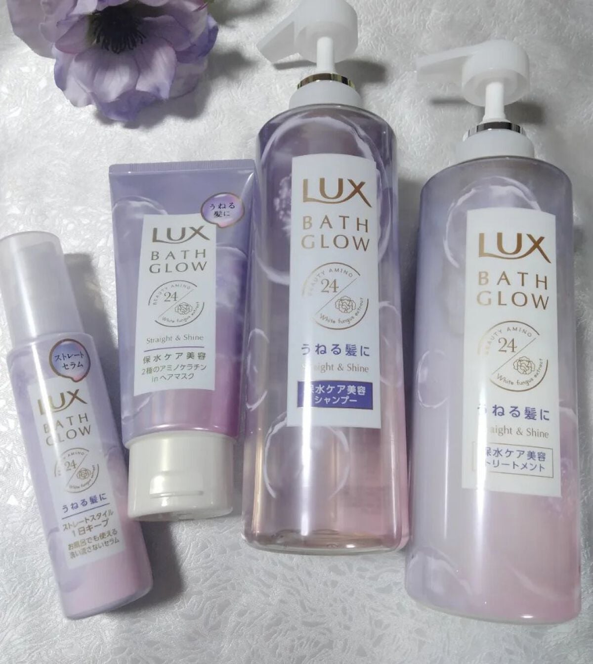 バスグロウ ストレート&シャイン シャンプー/トリートメント/LUX/市販シャンプーを使ったクチコミ(1枚目)