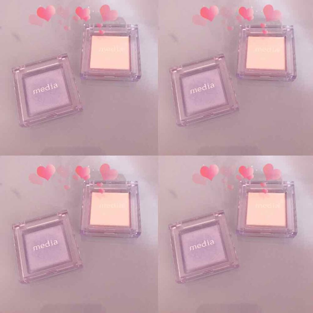 ブライトアップアイシャドウ/media/単色アイシャドウを使ったクチコミ(1枚目)