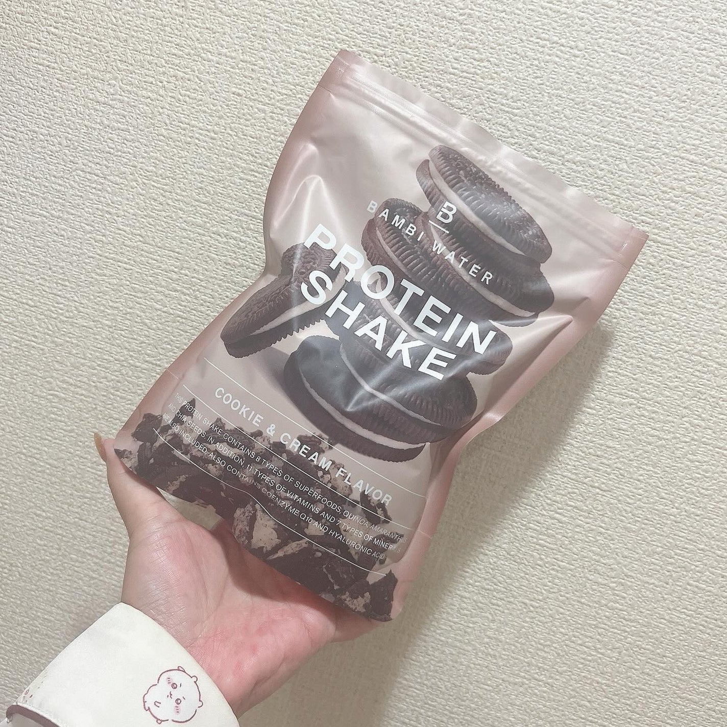プロテインシェイク クッキー&クリーム/BAMBI WATER/ソイプロテインを使ったクチコミ(2枚目)