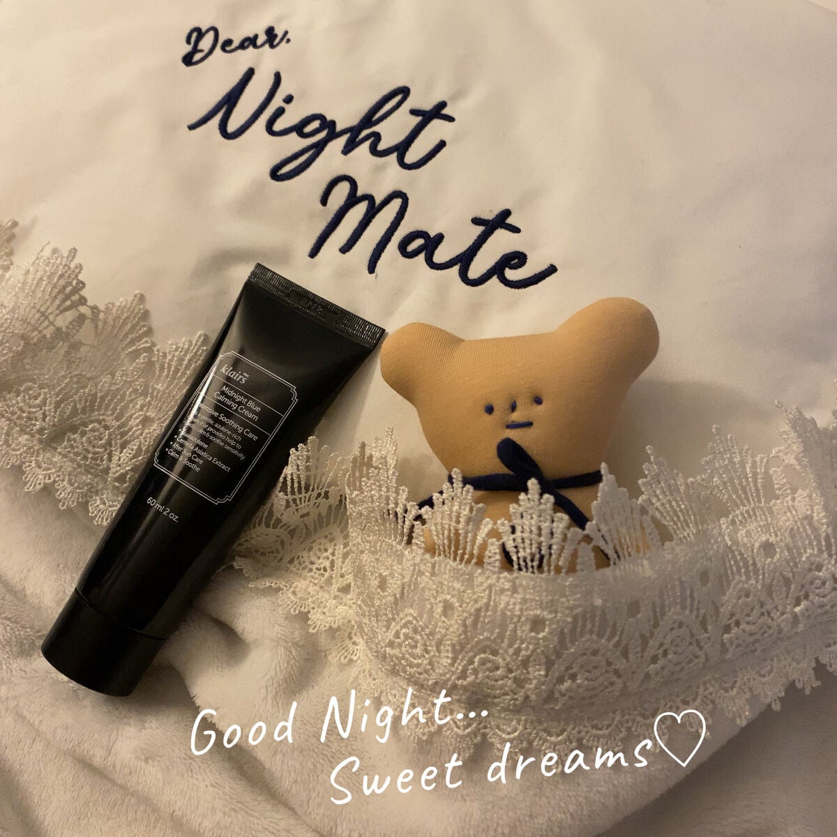 ミッドナイトブルーカーミングクリーム/Klairs/フェイスクリームを使ったクチコミ(1枚目)