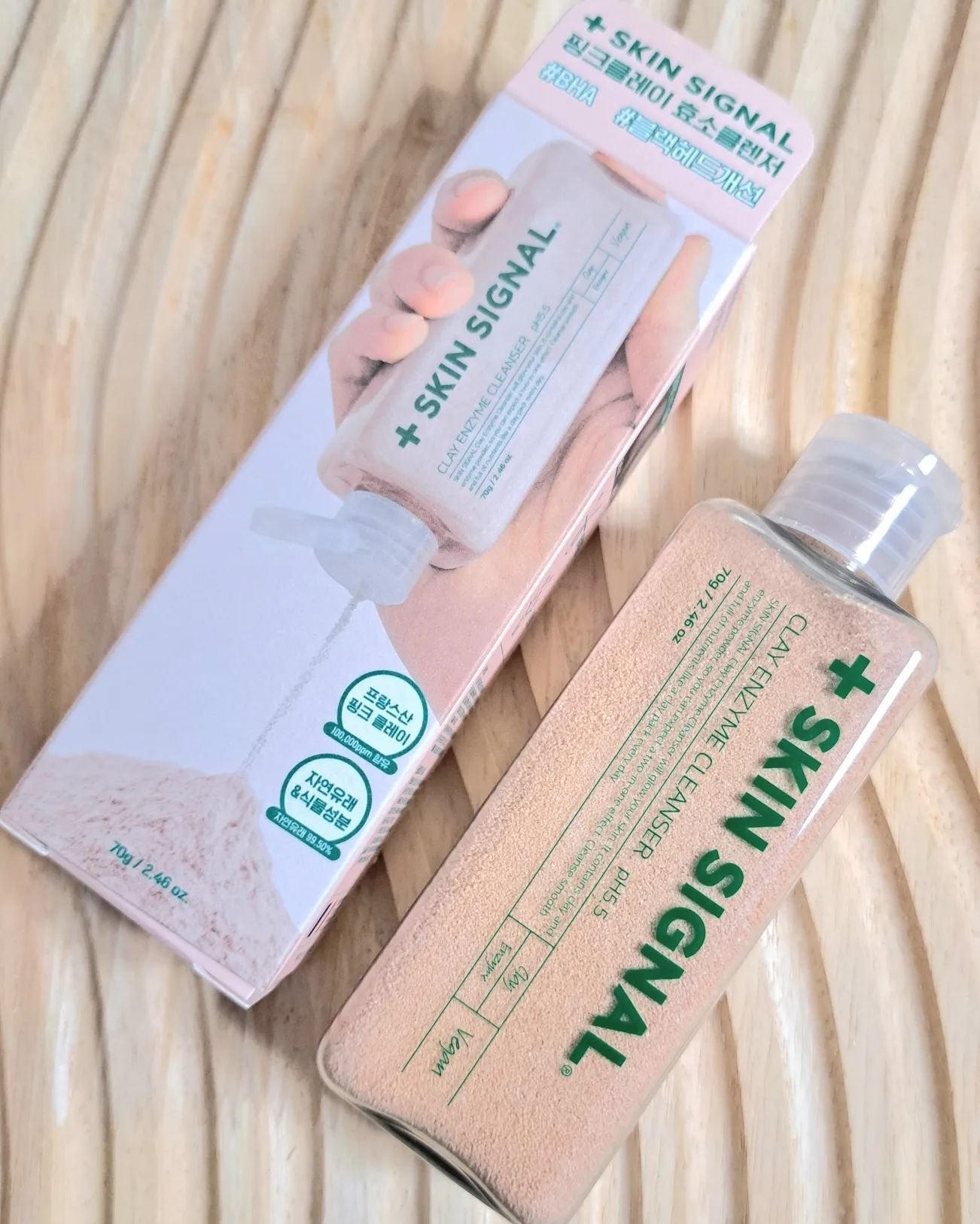ピンククレイ酵素クレンザー/SKIN SIGNAL/洗顔パウダーを使ったクチコミ(5枚目)