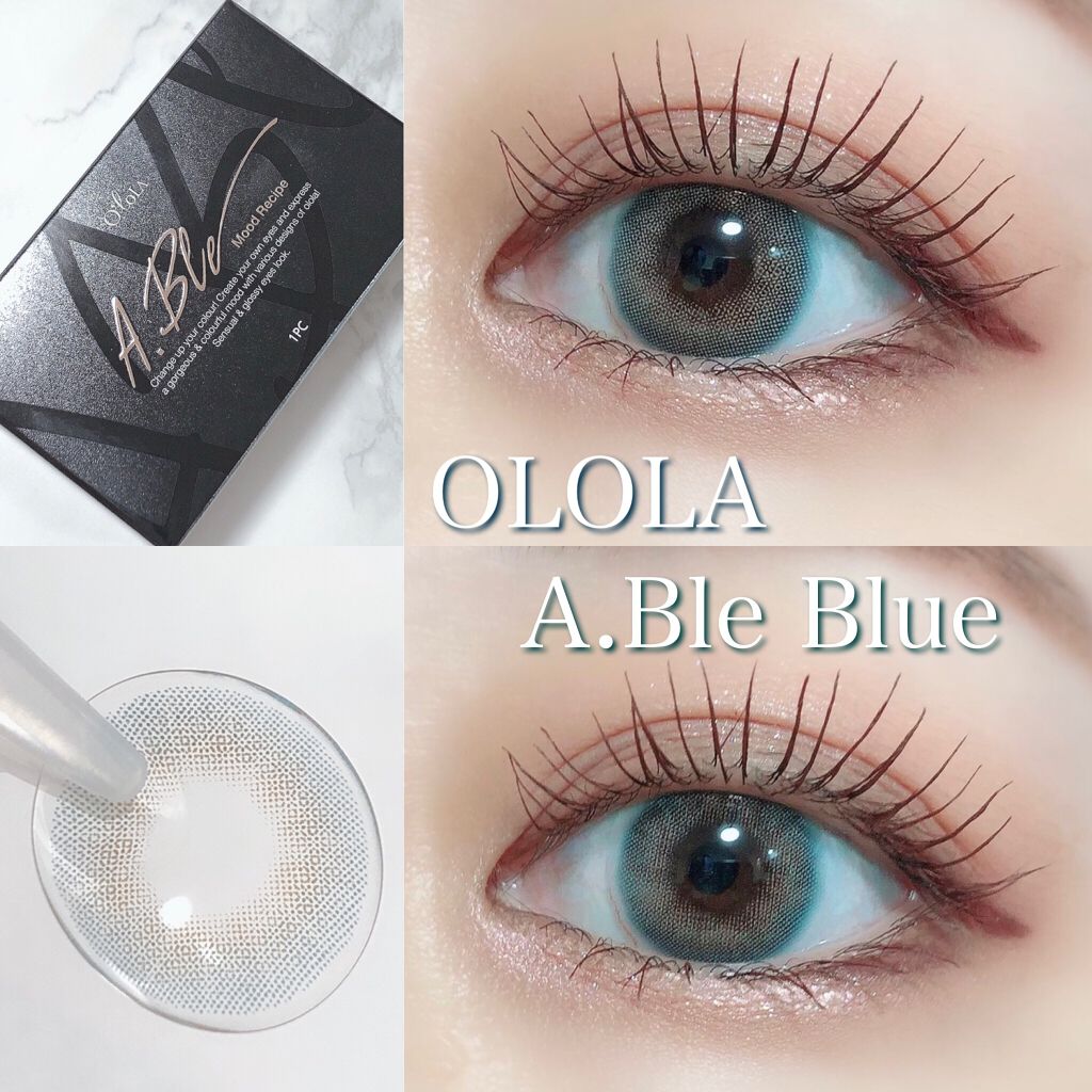 エーブルグレー(A.ble Gray)/OLOLA/カラーコンタクトレンズを使ったクチコミ(1枚目)