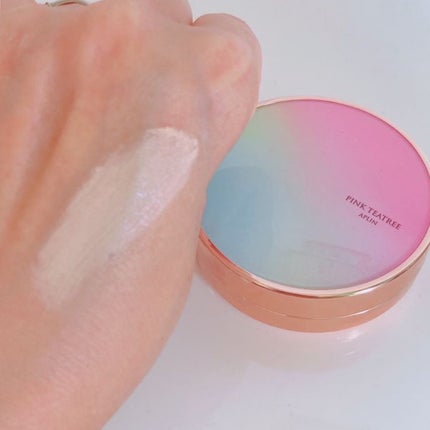 ピンクティーツリーカバークッション/APLIN/クッションファンデーションを使ったクチコミ(3枚目)