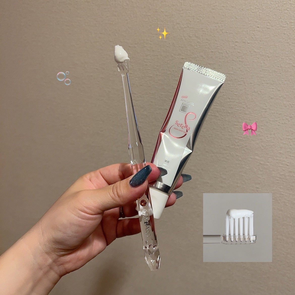 アパガードクリスタル歯ブラシ/アパガード/歯ブラシを使ったクチコミ(2枚目)