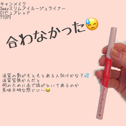 3wayスリムアイルージュライナー/キャンメイク/リキッドアイライナーを使ったクチコミ(1枚目)